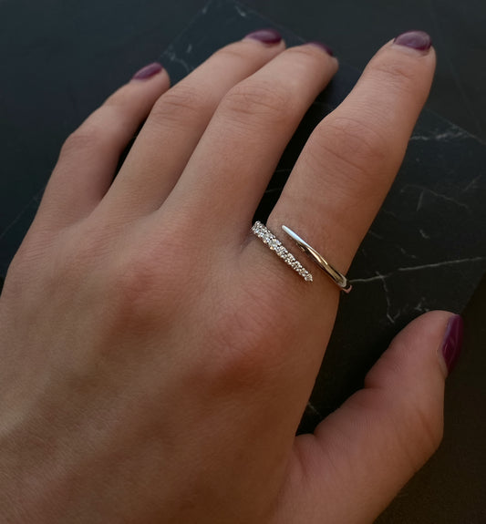 Celestial Comet Wrap Around Ring 0.29ctw