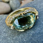 Earth Collection 18K Dragonfly Sugar Loaf Cabachon Tourmaline and Diamond Ring