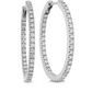 Celestial Collection 18K YG Oval Diamond Hoops earrings 1.00ctw